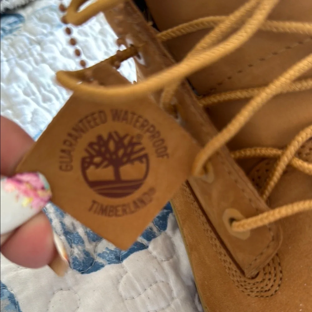 Timberland Tan Leather Boots 🥾 5.5 SZ UNIEX - Picture 10 of 10